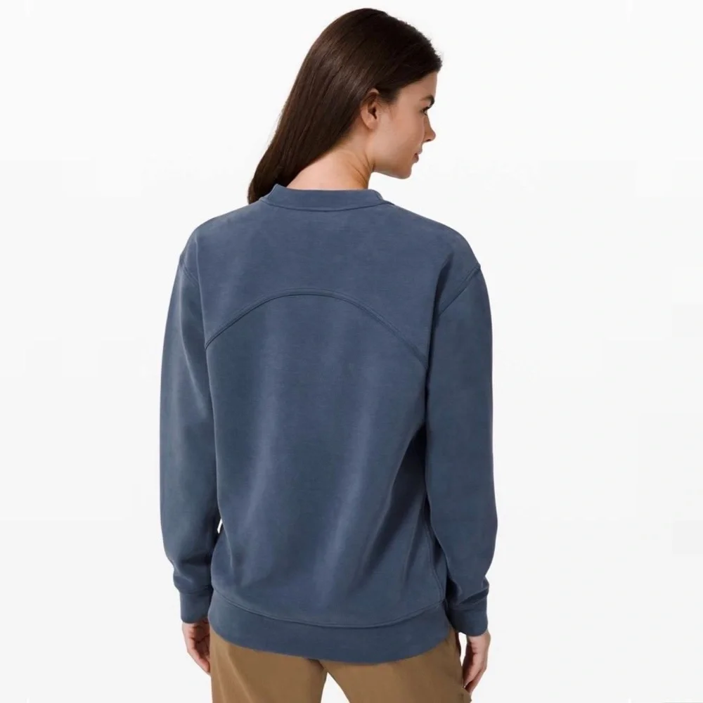 Lululemon // All Yours Crew Sandwash // Iron Blue - Picture 2 of 5